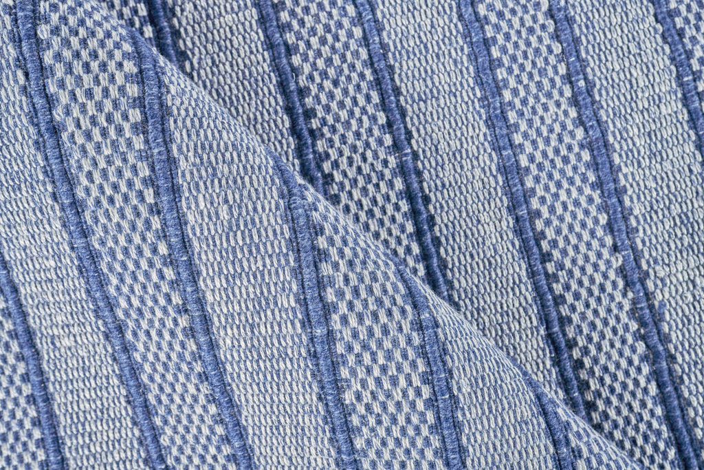 Exquisite Nova Indoor/Outdoor Flatweave PET yarn Blue Area Rug 12.0'X15.0' Rug