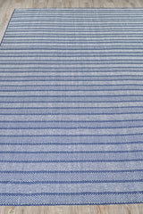 Exquisite Rugs Nova Indoor/Outdoor Flatweave PET yarn 4866 Blue 5' x 8' Area Rug