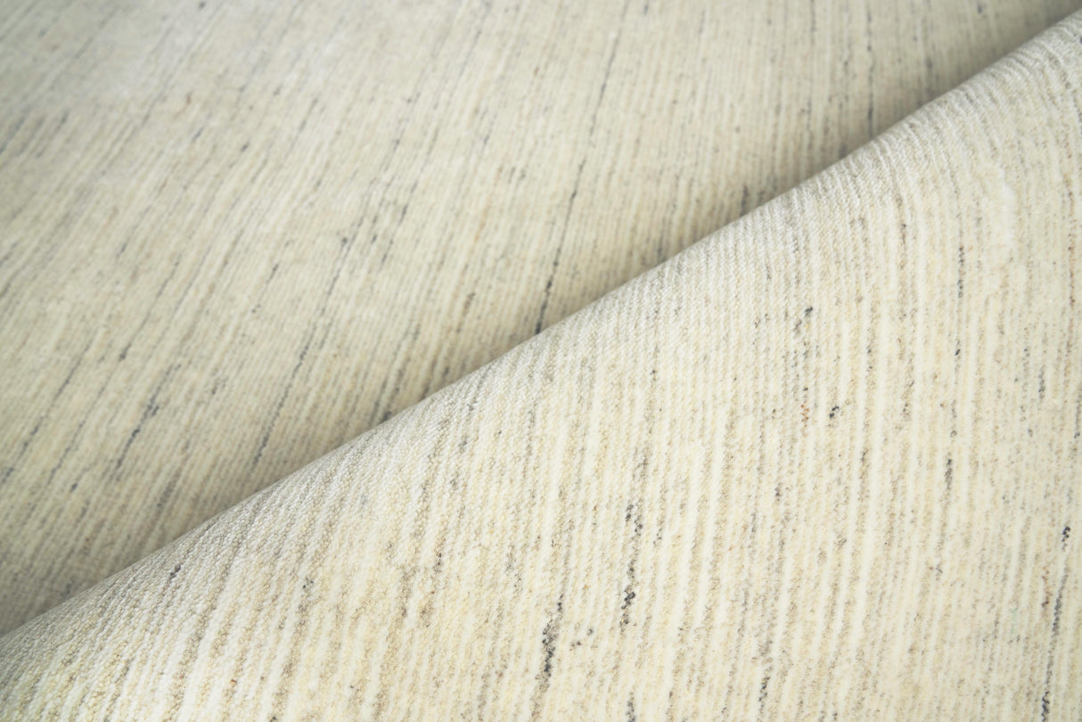 Exquisite Rugs Palazzo Hand-loomed Wool/Bamboo Silk 3390 Light Gray/Gray 10' x 14' Area Rug