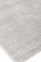 Exquisite Rugs Palazzo Hand-loomed Wool/Bamboo Silk 3392 Silver 10' x 14' Area Rug