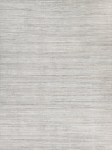 Exquisite Palazzo Hand-loomed Wool/Bamboo Silk Silver Area Rug 6.0'X9.0' Rug