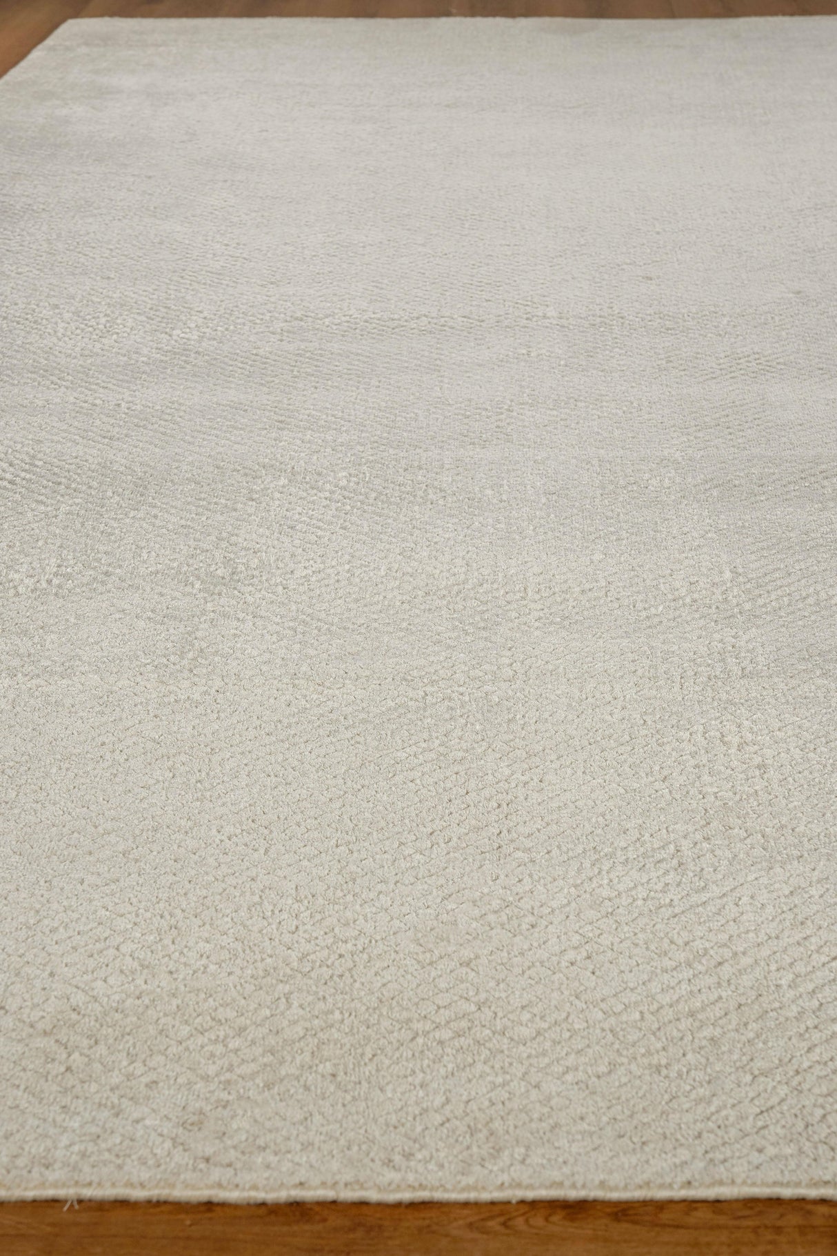 Exquisite Rugs Pearl Hand-loomed Bamboo Silk 4419 Beige 10' x 14' Area Rug