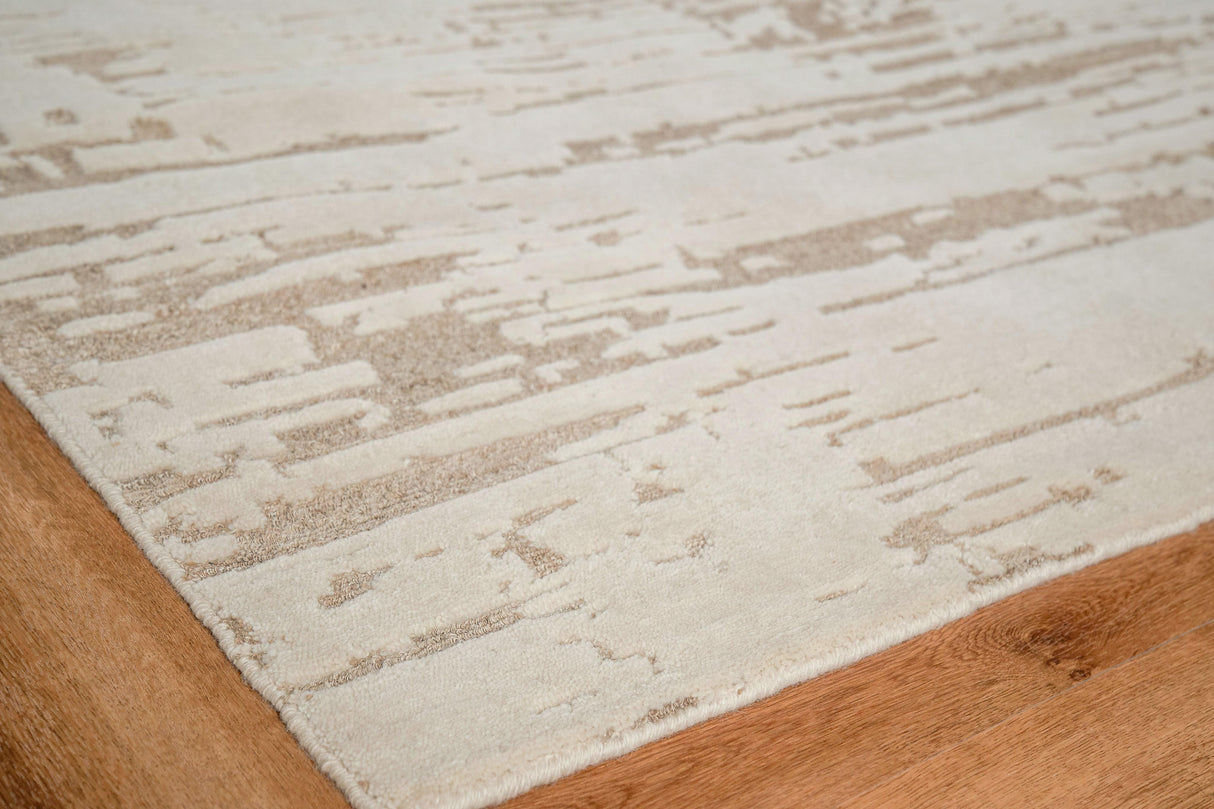 Exquisite Rugs Platinum Hand-knotted Wool/Nettle 4377 Beige 12' x 15' Area Rug