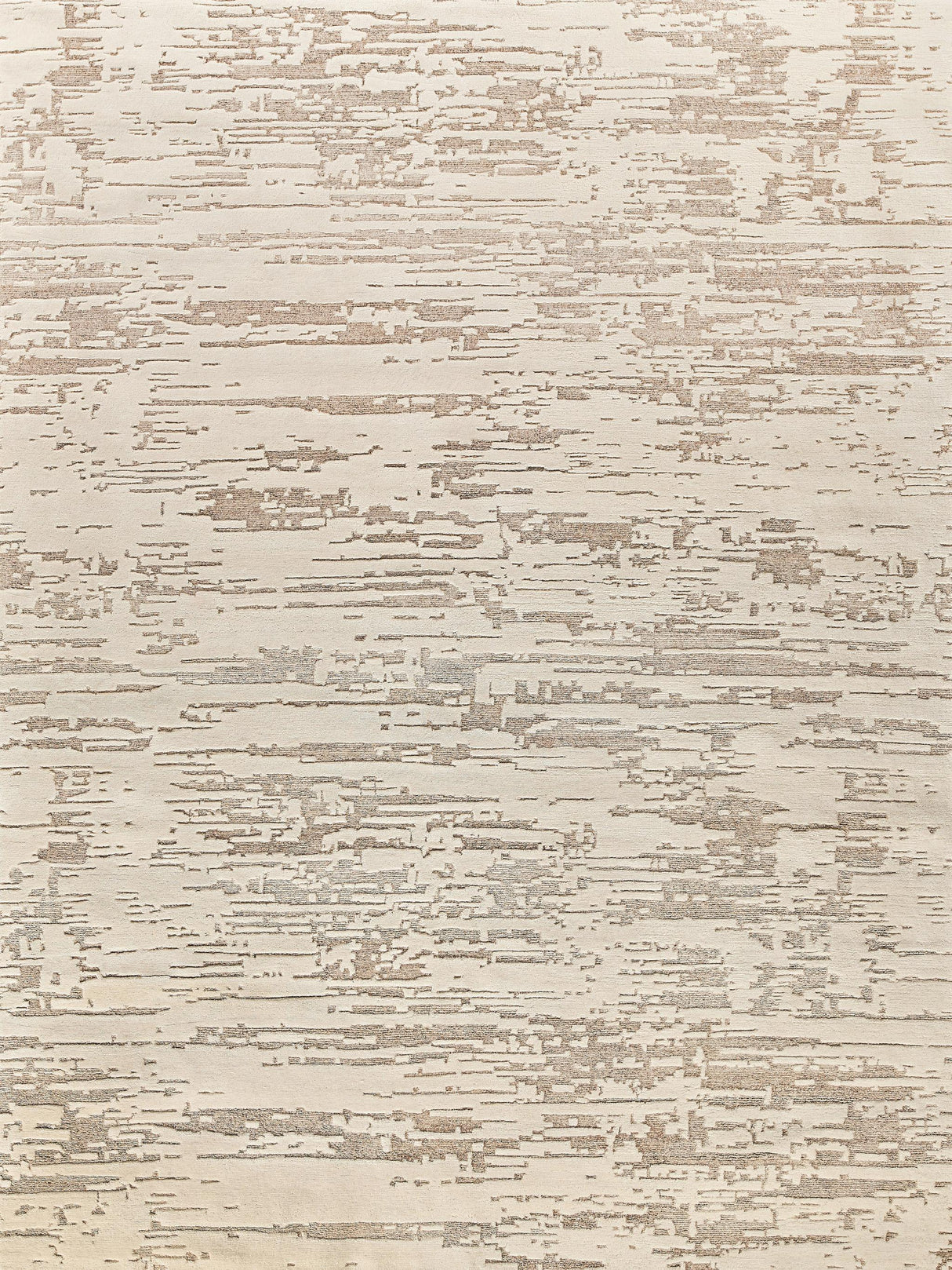 Exquisite Platinum Hand-knotted Wool/Nettle Beige Area Rug 8.0'X10.0' Rug