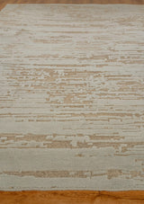 Exquisite Rugs Platinum Hand-knotted Wool/Nettle 4378 Silver/Beige 10' x 14' Area Rug