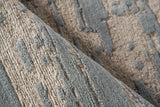Exquisite Rugs Platinum Hand-knotted Wool/Nettle 4379 Gray/Beige 8' x 10' Area Rug