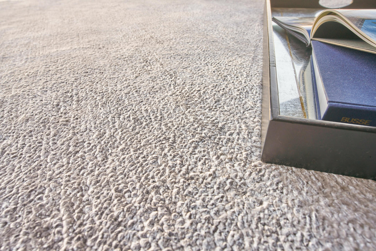 Exquisite Rugs Plush Hand-knotted Bamboo Silk/Mohair 4396 Light Silver 12' x 15' Area Rug