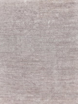 Exquisite Plush Hand-knotted Bamboo Silk/Mohair Light Silver Area Rug 9.0'X12.0' Rug