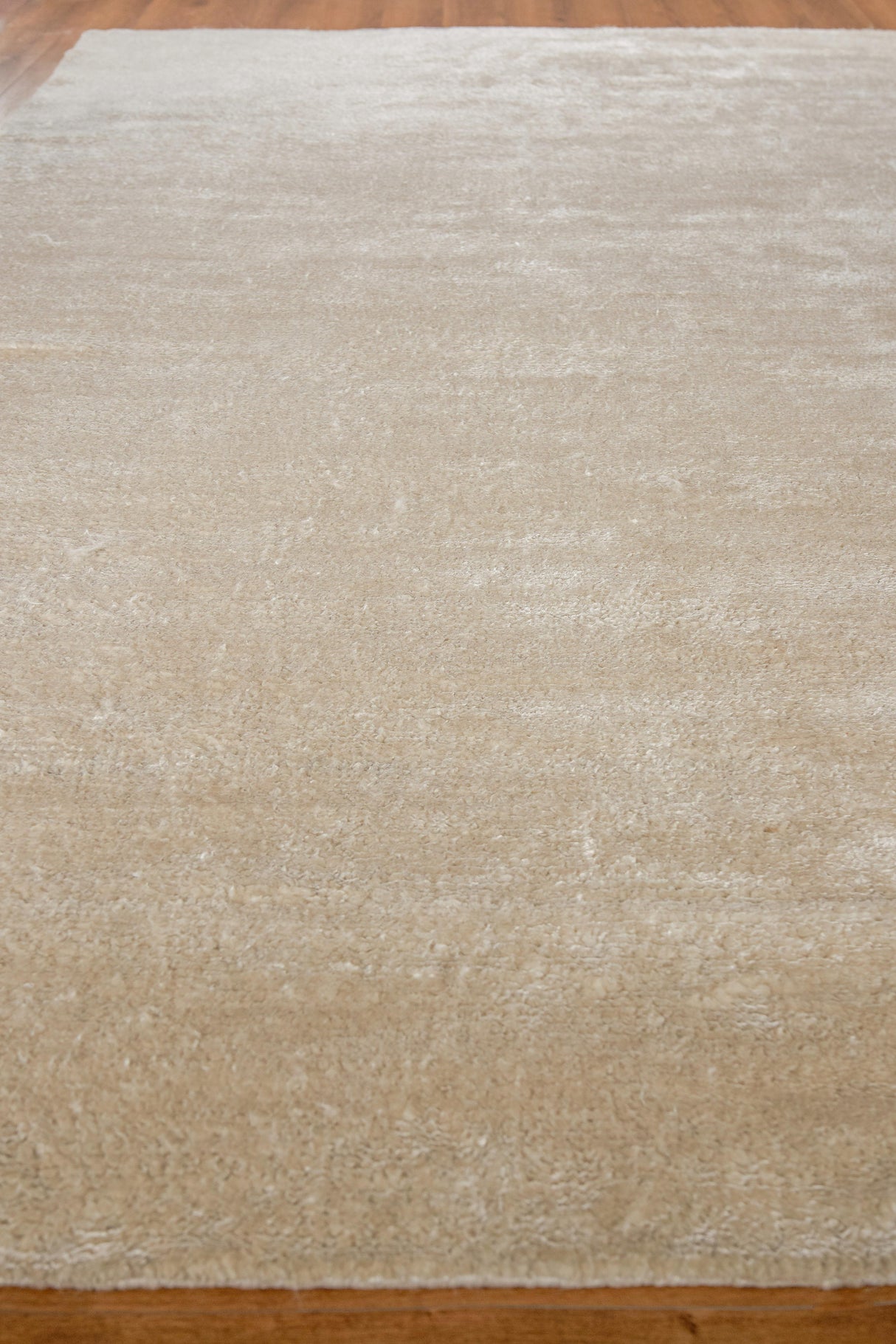 Exquisite Rugs Plush Hand-knotted Bamboo Silk/Mohair 4397 Ivory 12' x 15' Area Rug