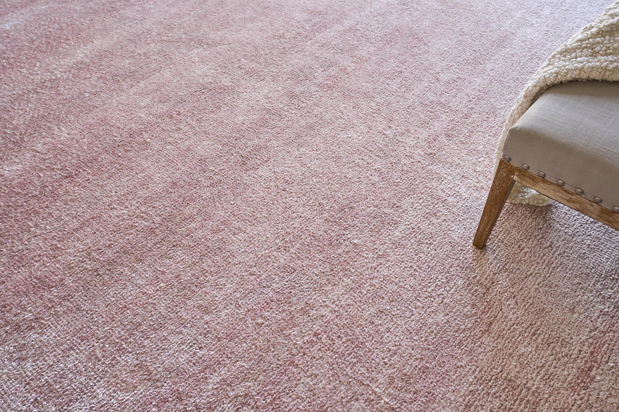 Exquisite Rugs Plush Hand-knotted Bamboo Silk/Mohair 4641 Pink 8' x 10' Area Rug