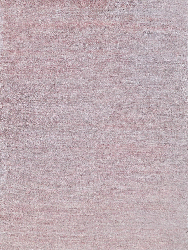 Exquisite Rugs Plush Hand-knotted Bamboo Silk/Mohair 4641 Pink 8' x 10' Area Rug