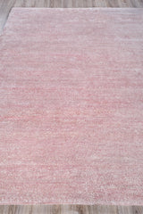 Exquisite Rugs Plush Hand-knotted Bamboo Silk/Mohair 4641 Pink 8' x 10' Area Rug