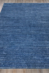 Exquisite Rugs Plush Hand-knotted Bamboo Silk/Mohair 4660 Dark Blue 12' x 15' Area Rug