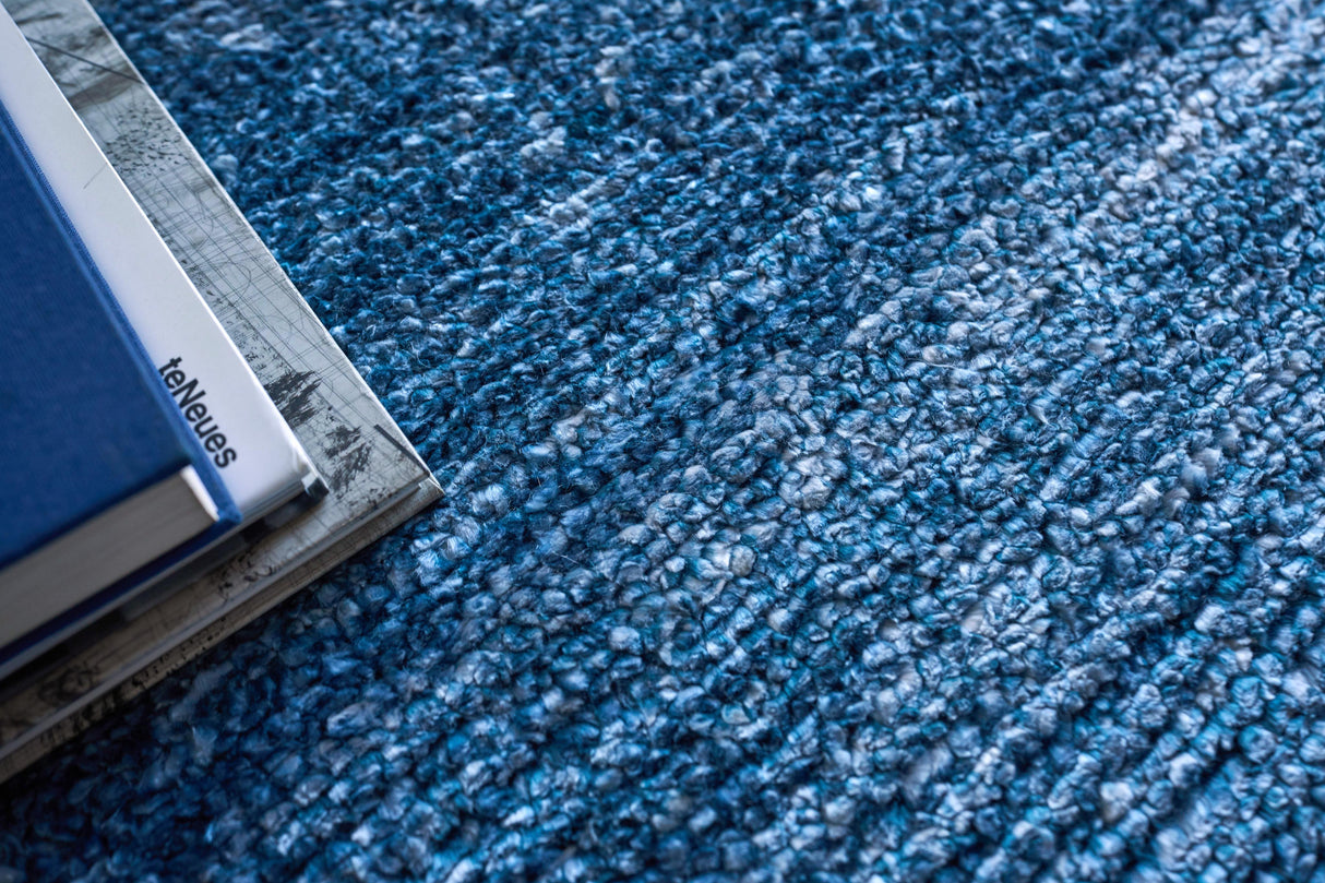 Exquisite Rugs Plush Hand-knotted Bamboo Silk/Mohair 4660 Dark Blue 12' x 15' Area Rug
