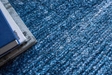 Exquisite Rugs Plush Hand-knotted Bamboo Silk/Mohair 4660 Dark Blue 12' x 15' Area Rug