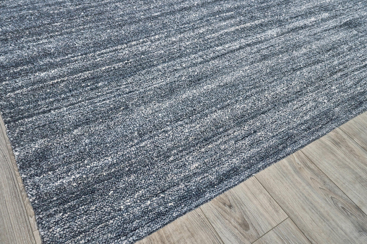 Exquisite Rugs Plush Hand-knotted Bamboo Silk/Mohair 4663 Charcoal 10' x 14' Area Rug
