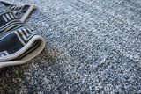 Exquisite Rugs Plush Hand-knotted Bamboo Silk/Mohair 4663 Charcoal 12' x 15' Area Rug