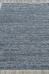 Exquisite Rugs Plush Hand-knotted Bamboo Silk/Mohair 4663 Charcoal 8' x 10' Area Rug