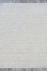 Exquisite Rugs Purity Hand-loomed Bamboo Silk 9913 Ivory 8' x 10' Area Rug