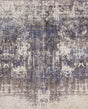 Exquisite Rugs Reflections Hand-loomed Bamboo Silk 3924 Blue/Ivory 8' x 10' Area Rug