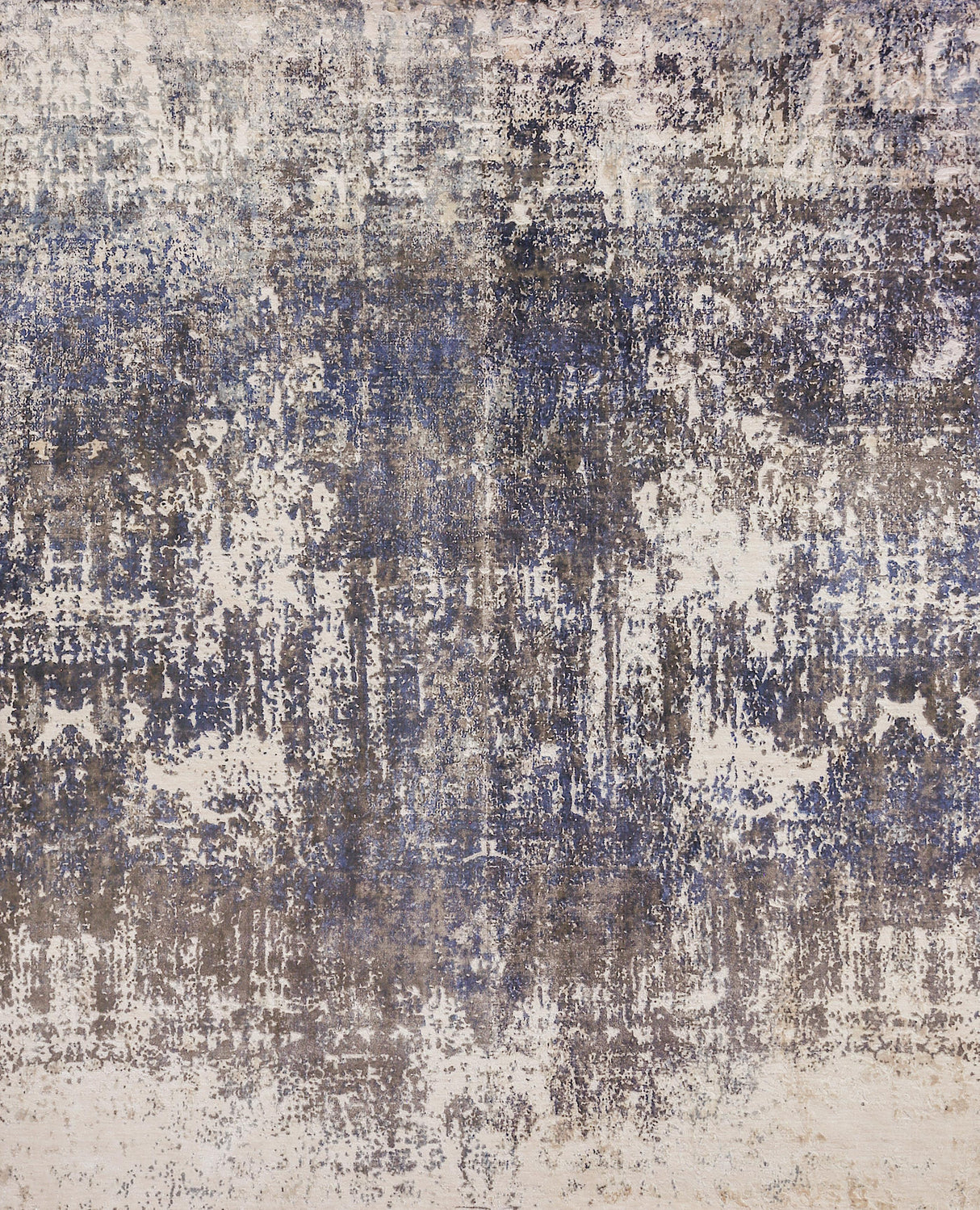Exquisite Rugs Reflections Hand-loomed Bamboo Silk 3924 Blue/Ivory 9' x 12' Area Rug