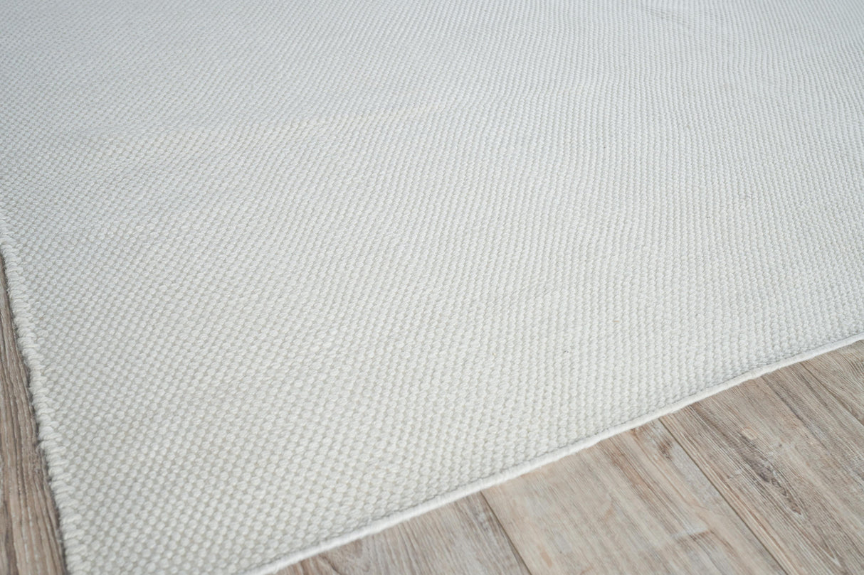 Exquisite Rugs Rhodes Hand-loomed PET yarn 4576 Ivory 8' x 10' Area Rug