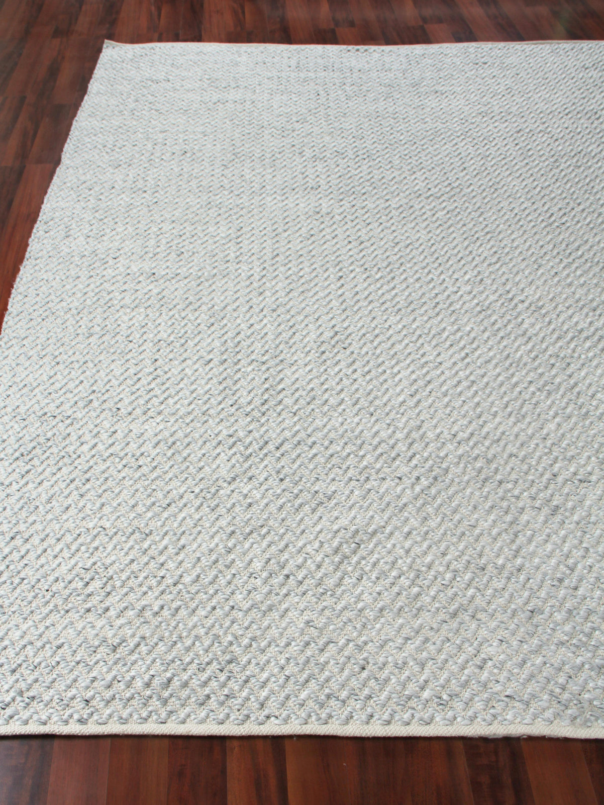 Exquisite Rugs Rialto Handwoven Polyester/Cotton 3957 Light Gray 12' x 15' Area Rug
