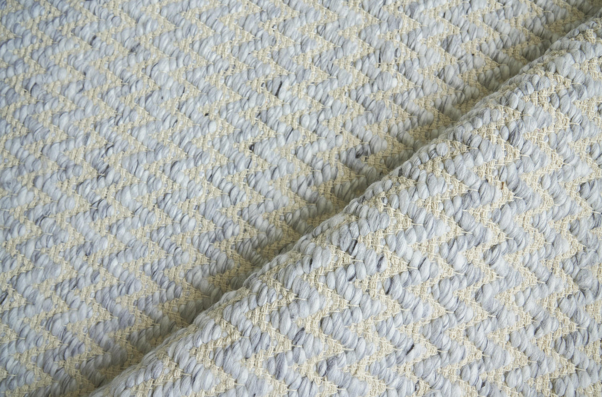 Exquisite Rugs Rialto Handwoven Polyester/Cotton 3957 Light Gray 12' x 15' Area Rug
