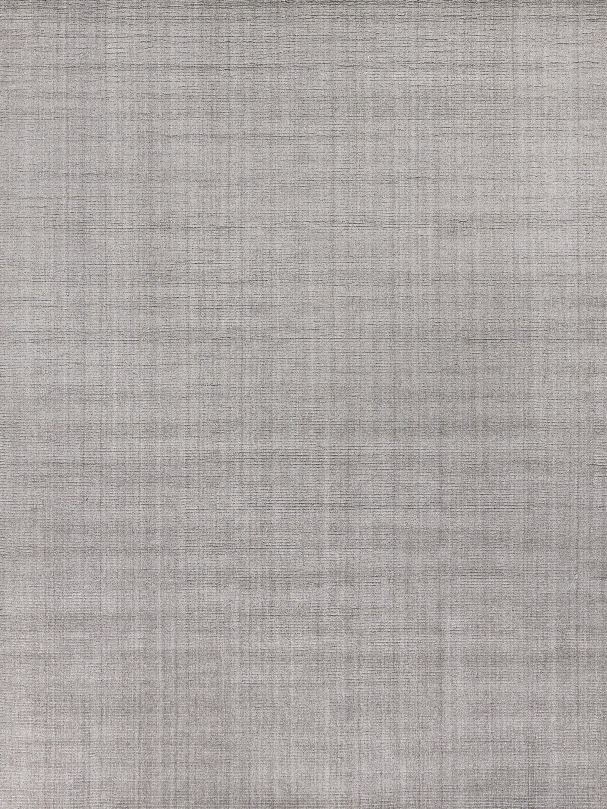 Exquisite Robin Hand-loomed Bamboo Silk/Wool Pewter Area Rug 10.0'X14.0' Rug