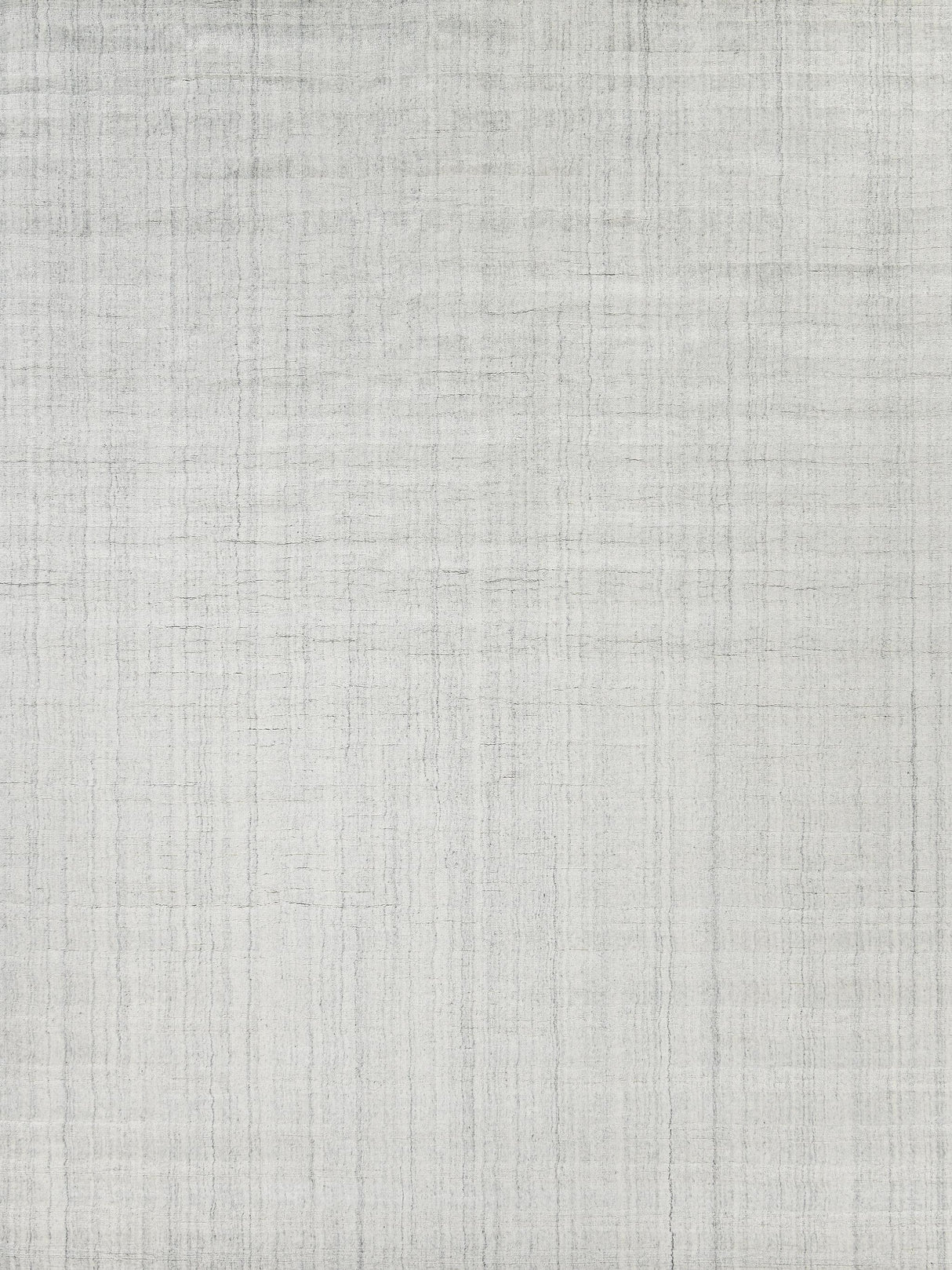 Exquisite Robin Stripe Hand-loomed Bamboo Silk/Wool Ivory/Gray Area Rug 9.0'X12.0' Rug