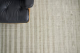Exquisite Rugs Robin Stripe Hand-loomed Bamboo Silk/Wool 3784 Taupe 6' x 9' Area Rug