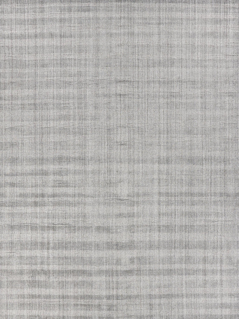 Exquisite Rugs Robin Stripe Hand-loomed Bamboo Silk/Wool 3785 Gray 10' x 14' Area Rug