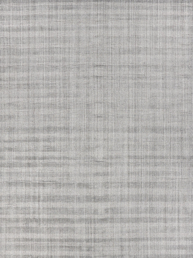 Exquisite Rugs Robin Stripe Hand-loomed Bamboo Silk/Wool 3785 Gray 6' x 9' Area Rug