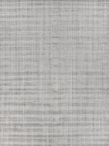 Exquisite Robin Stripe Hand-loomed Bamboo Silk/Wool Gray Area Rug 6.0'X9.0' Rug