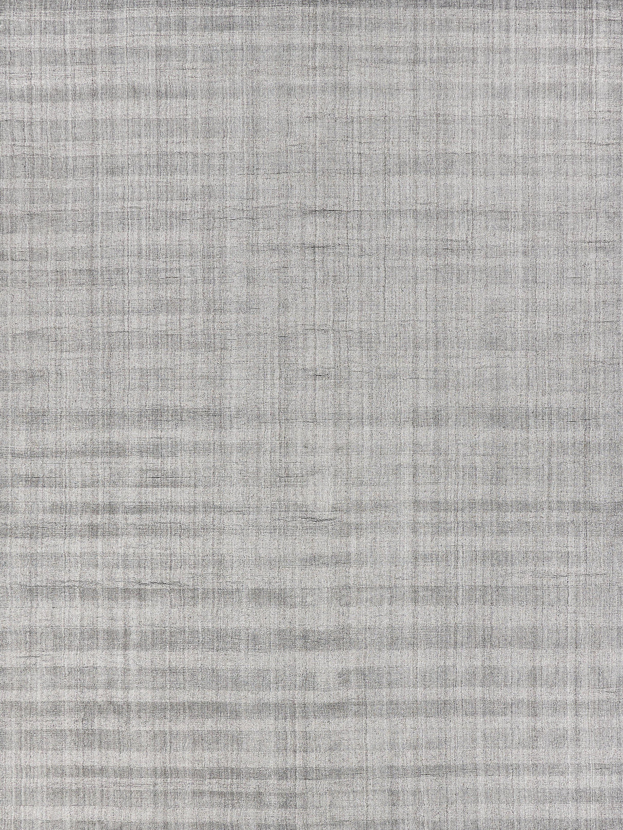 Exquisite Rugs Robin Stripe Hand-loomed Bamboo Silk/Wool 3785 Gray 9' x 12' Area Rug