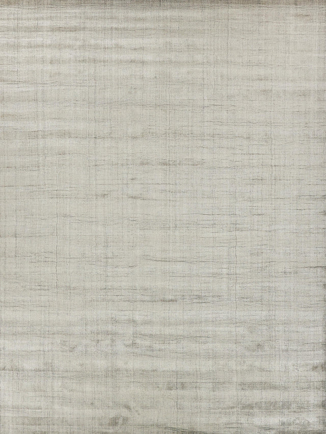 Exquisite Rugs Robin Stripe Hand-loomed Bamboo Silk/Wool 3786 Taupe 6' x 9' Area Rug