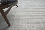 Exquisite Rugs Robin Stripe Hand-loomed Bamboo Silk/Wool 3787 Light Khaki 12' x 15' Area Rug