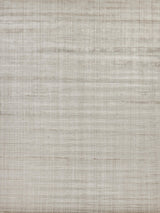 Exquisite Rugs Robin Stripe Hand-loomed Bamboo Silk/Wool 3787 Light Khaki 9' x 12' Area Rug