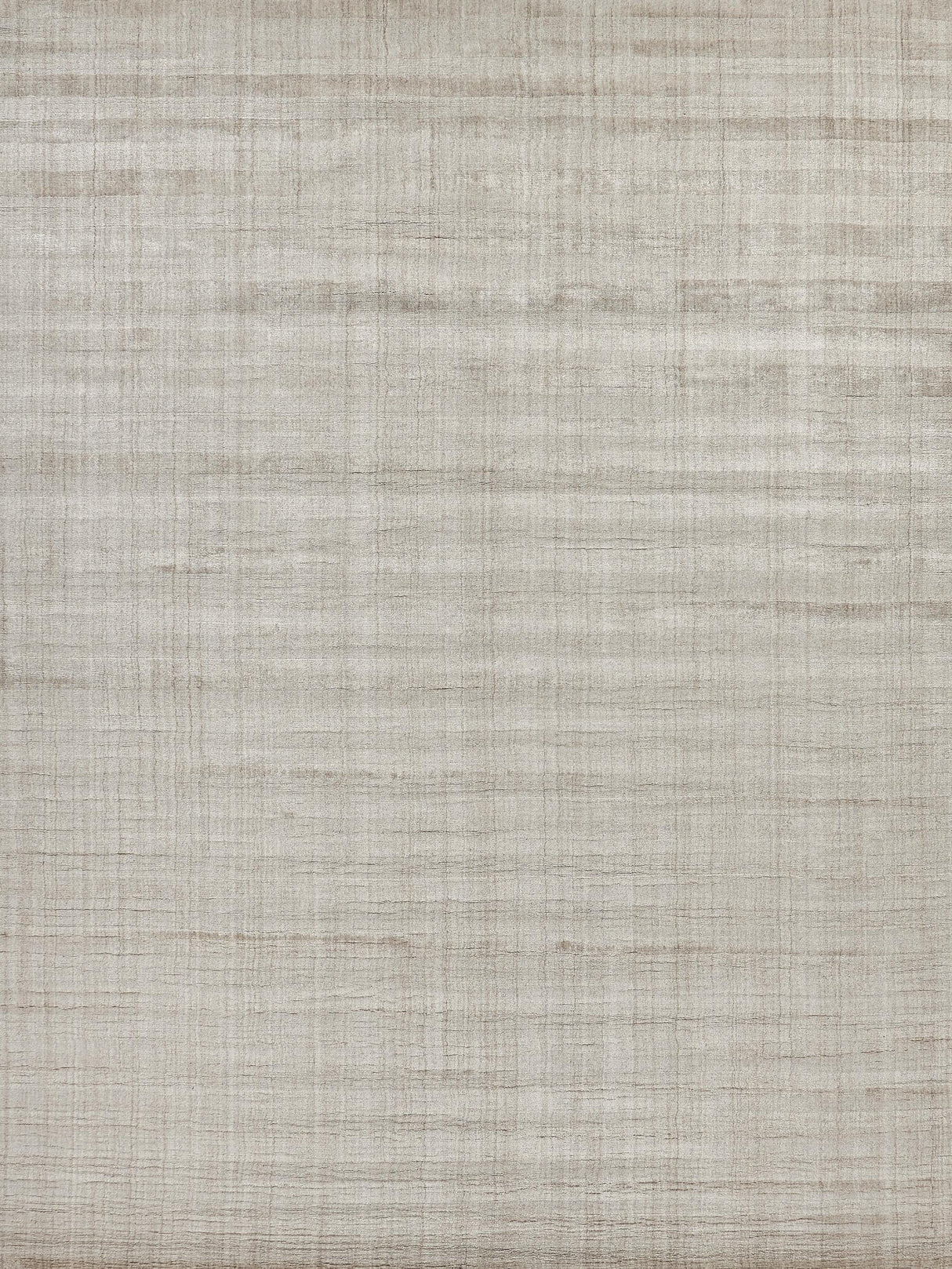 Exquisite Robin Stripe Hand-loomed Bamboo Silk/Wool Light Khaki Area Rug 9.0'X12.0' Rug