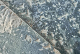 Exquisite Rugs Roset Hand-loomed Bamboo Silk 2540 Blue/Ivory 6' x 9' Area Rug