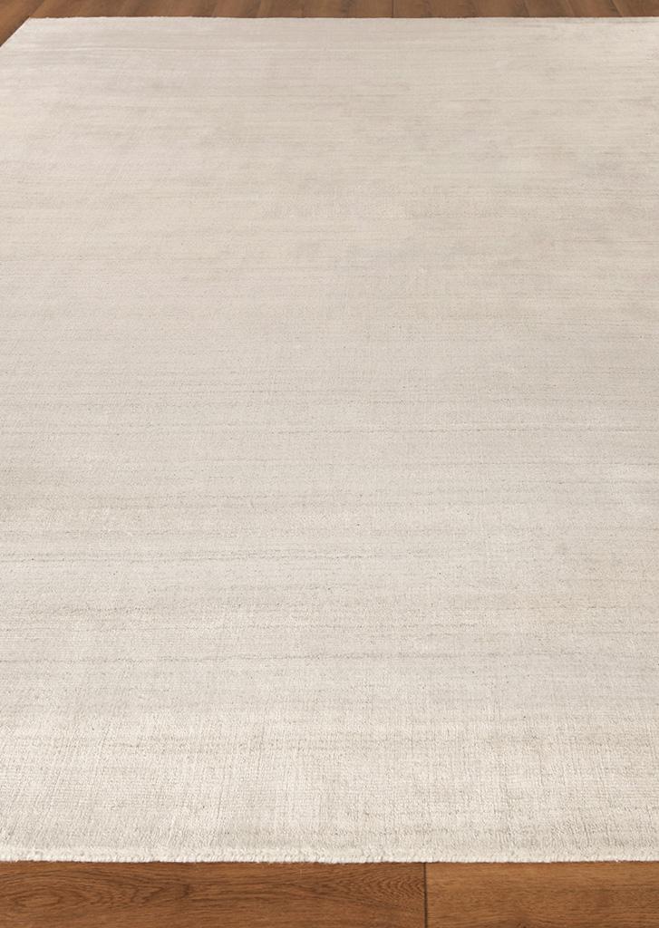 Exquisite Rugs Sanctuary Hand-loomed Bamboo Silk/Wool 9905 Beige 6' x 9' Area Rug