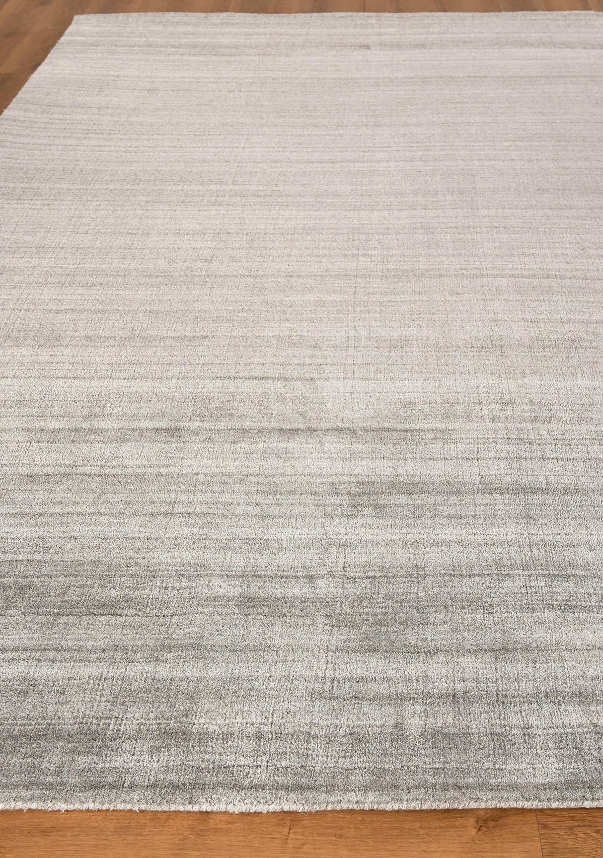 Exquisite Rugs Sanctuary Hand-loomed Bamboo Silk/Wool 9906 Gray 15' x 20' Area Rug