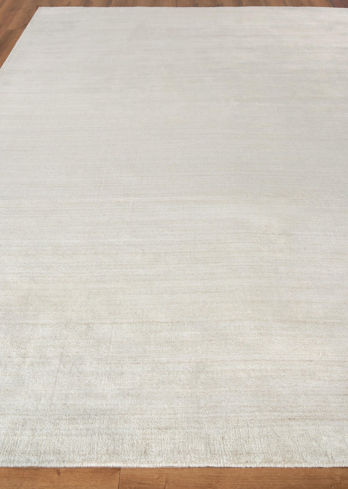Exquisite Rugs Sanctuary Hand-loomed Bamboo Silk/Wool 9907 Ivory/Gray 9' x 6' Area Rug