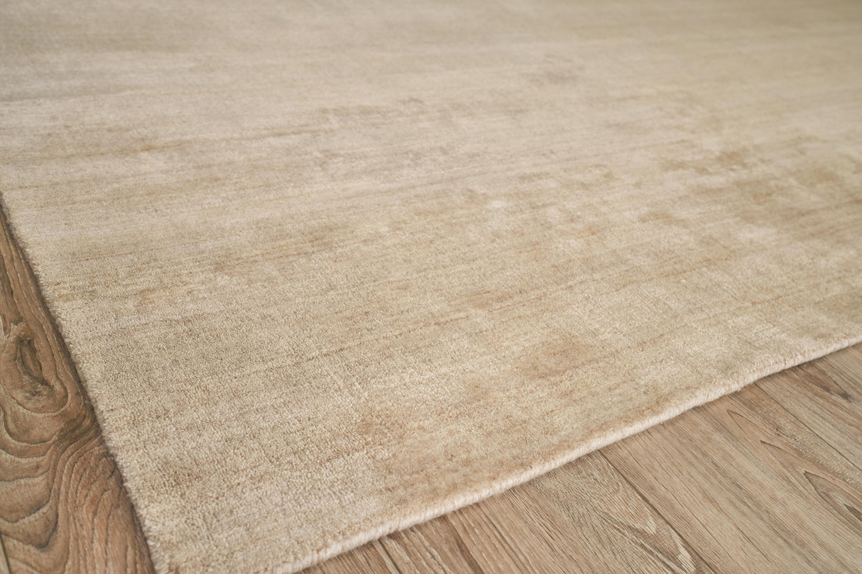 Exquisite Rugs Sanctuary Hand-loomed Bamboo Silk/Wool 9925 Linen 9' x 12' Area Rug