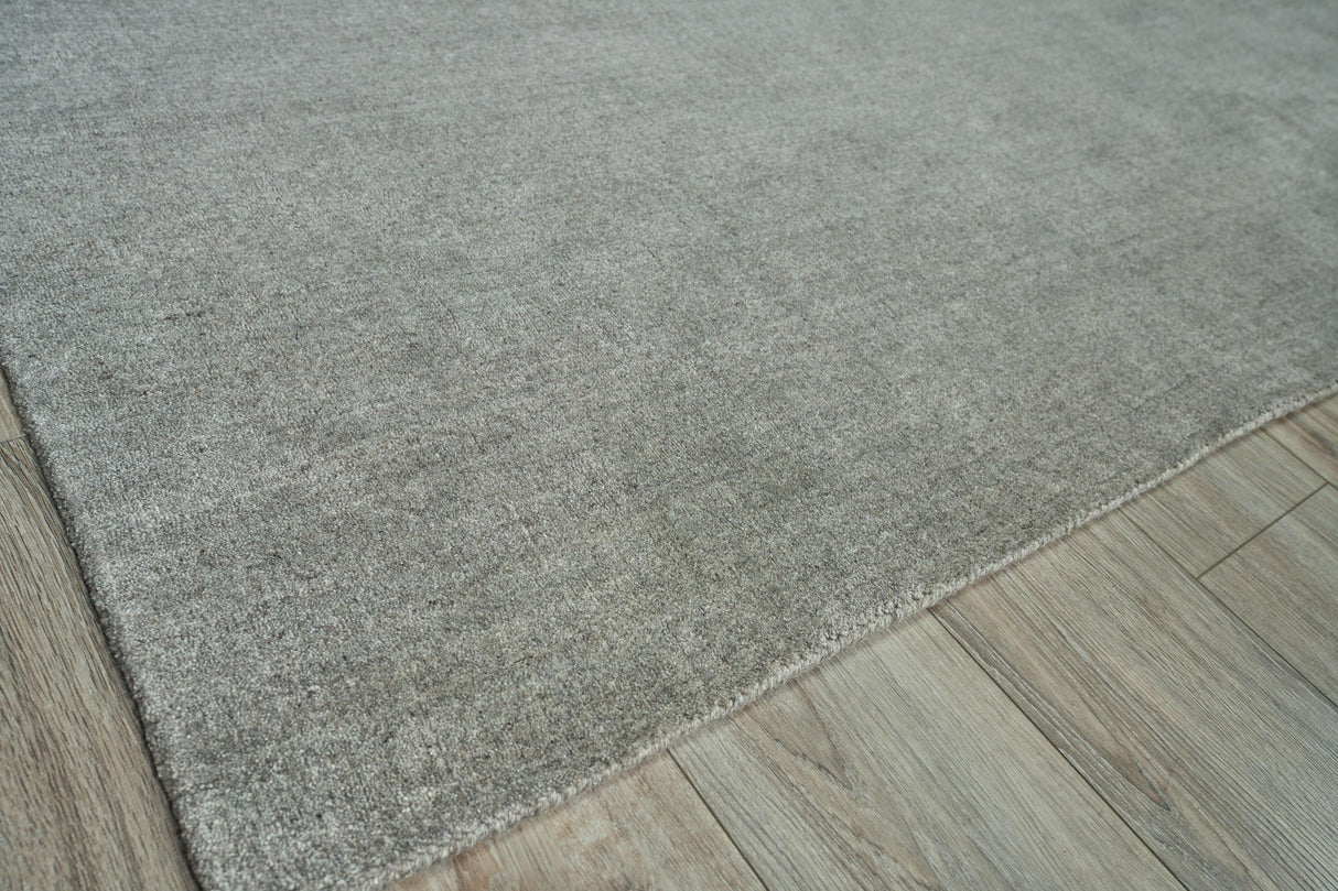 Exquisite Rugs Sanctuary Hand-loomed Bamboo Silk/Wool 9992 Brown 8' x 10' Area Rug