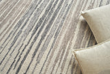Exquisite Rugs Scandinavian Hand-loomed New Zealand Wool 4569 Ivory/Blue/Gray 8' x 10' Area Rug