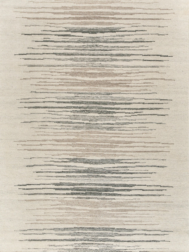 Exquisite Rugs Scandinavian Hand-loomed New Zealand Wool 4569 Ivory/Blue/Gray 9' x 12' Area Rug