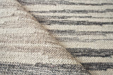 Exquisite Rugs Scandinavian Hand-loomed New Zealand Wool 4569 Ivory/Blue/Gray 9' x 12' Area Rug
