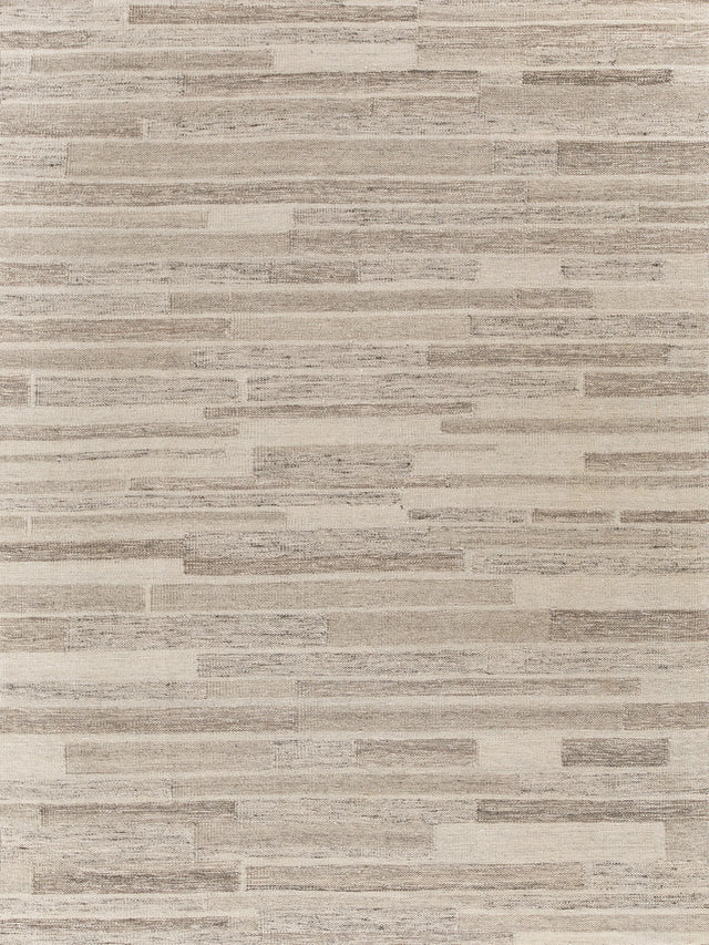 Exquisite Rugs Scandinavian Hand-loomed New Zealand Wool 4586 Gray/Ivory 10' x 14' Area Rug