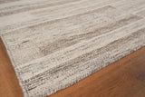 Exquisite Rugs Scandinavian Hand-loomed New Zealand Wool 4586 Gray/Ivory 5' x 8' Area Rug